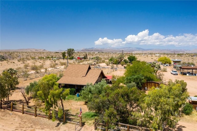 1676 Avalon Ave, Yucca Valley, CA 92284 - overview of rural landscape with a desert landscape and a mountain backdrop