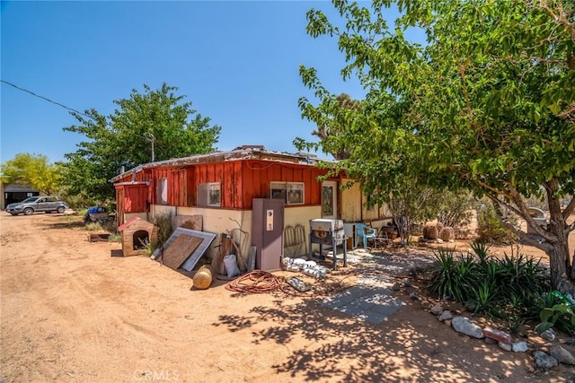 1676 Avalon Ave, Yucca Valley, CA 92284 - view of front of house with board and batten siding