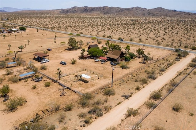 1676 Avalon Ave, Yucca Valley, CA 92284 - overview of rural landscape with a desert landscape and mountains