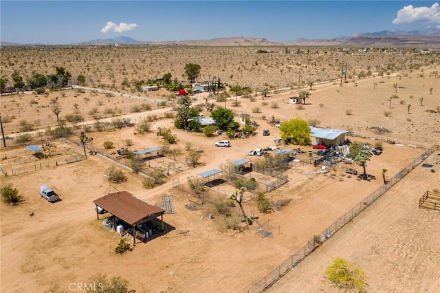 1676 Avalon Ave, Yucca Valley, CA 92284 - aerial view of sparsely populated area with a desert landscape and a mountainous background