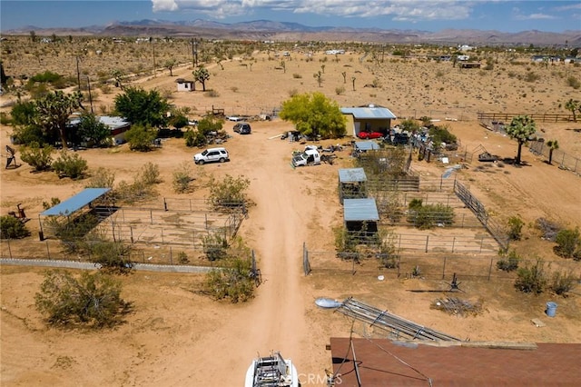 1676 Avalon Ave, Yucca Valley, CA 92284 - view of rural area with a desert landscape and a mountain backdrop