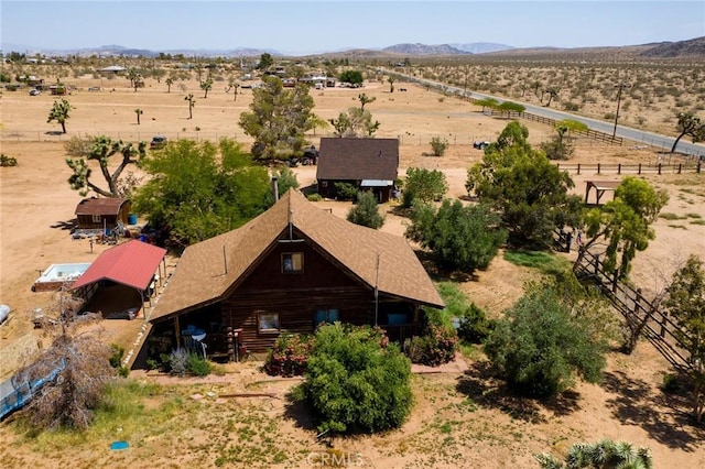 1676 Avalon Ave, Yucca Valley, CA 92284 - overview of rural landscape featuring a mountainous background and a desert landscape