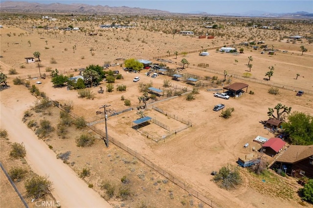 1676 Avalon Ave, Yucca Valley, CA 92284 - overview of rural landscape with a desert landscape and a mountainous background