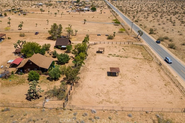 1676 Avalon Ave, Yucca Valley, CA 92284 - aerial view of sparsely populated area featuring a desert landscape
