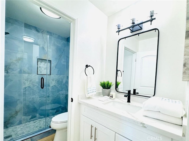 32942 Paseo Del Lucero, San Juan Capistrano, CA 92675 - bathroom featuring vanity and a marble finish shower