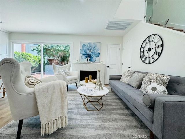 32942 Paseo Del Lucero, San Juan Capistrano, CA 92675 - living room with wood finished floors and a fireplace