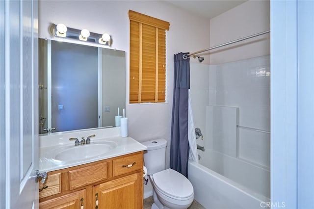 1558 Rockrose Way, Beaumont, CA 92223 - bathroom with vanity, shower / bath combo with shower curtain, and toilet