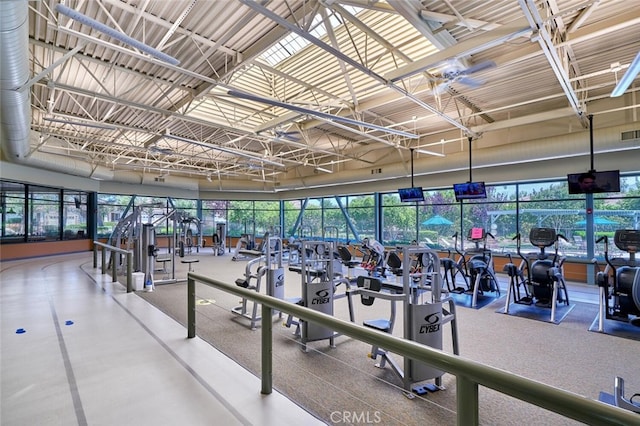 1558 Rockrose Way, Beaumont, CA 92223 - gym featuring a towering ceiling