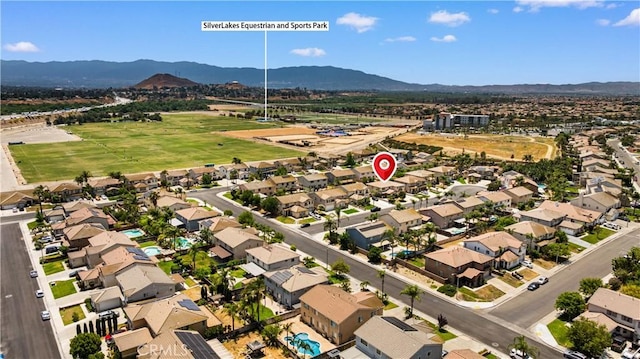 12337 Columbia Ln, Eastvale, CA 91752 - aerial view of residential area with a mountainous background