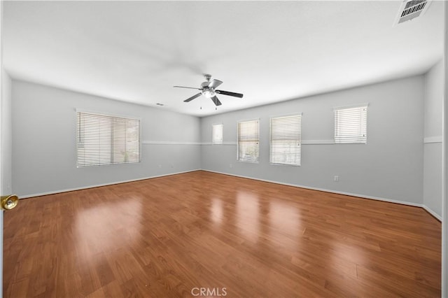 12337 Columbia Ln, Eastvale, CA 91752 - unfurnished room featuring a ceiling fan and wood finished floors