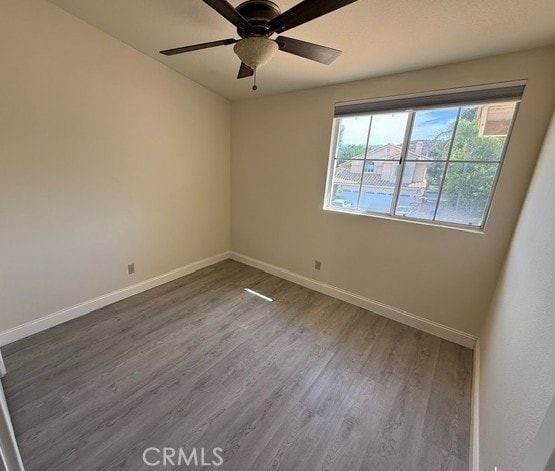 27745 Desert Pl, Castaic, CA 91384 - unfurnished room featuring wood finished floors and a ceiling fan