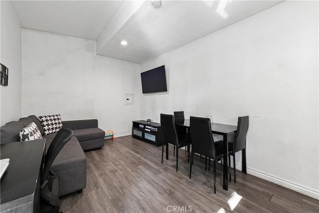 921 N Brand Blvd, San Fernando, CA 91340 - living room featuring wood finished floors and recessed lighting