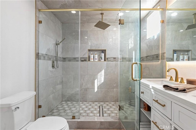 921 N Brand Blvd, San Fernando, CA 91340 - bathroom with vanity and a stall shower