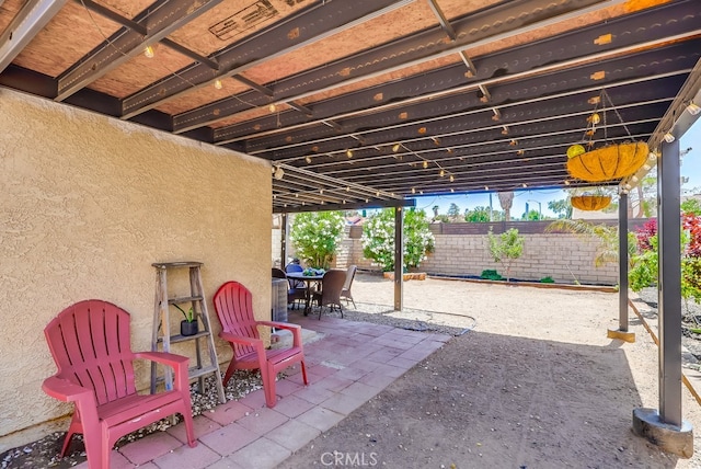 2846 Nandina Dr, Palmdale, CA 93550 - fenced backyard with a patio area and outdoor dining area