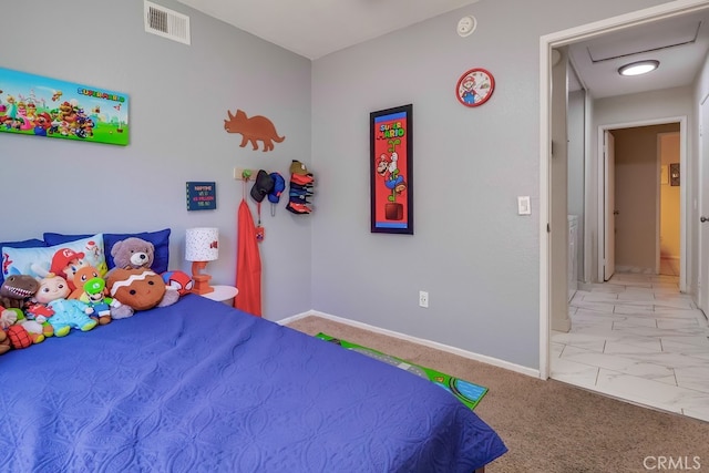 2846 Nandina Dr, Palmdale, CA 93550 - bedroom featuring baseboards and marble finish flooring