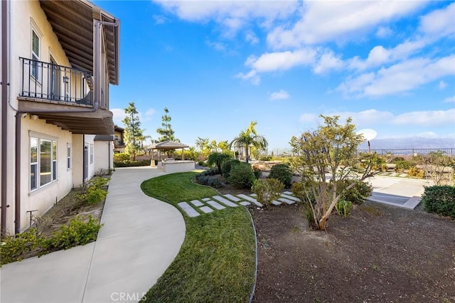 19599 Highland Terrace Dr, Walnut, CA 91789 - view of grassy yard featuring a balcony