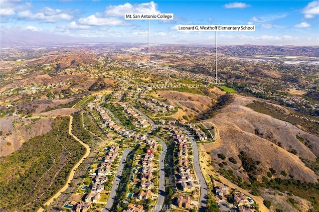 19599 Highland Terrace Dr, Walnut, CA 91789 - aerial view of property and surrounding area
