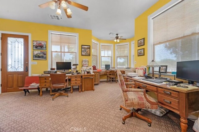 8401 Mayer Ave, Bakersfield, CA 93314 - office featuring carpet floors and ceiling fan