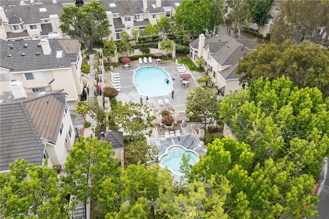 2300 Maple Ave Unit 138, Torrance, CA 90503 - aerial perspective of suburban area with a pool area