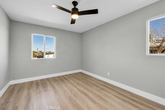 73461 El Paseo Dr Unit 29, Palms, CA 92277 - spare room featuring a ceiling fan and wood finished floors