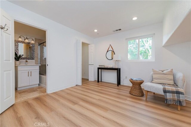 2115 Via Viejo, San Clemente, CA 92673 - living area featuring light wood-style flooring and recessed lighting
