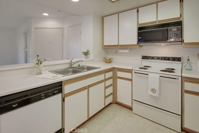 2800 Keller Dr Unit 282, Tustin, CA 92782 - kitchen featuring white appliances, light countertops, and recessed lighting