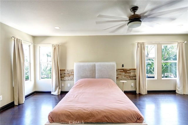 19068 Sunflower Pl, Riverside, CA 92508 - bedroom featuring dark wood-style floors and a ceiling fan