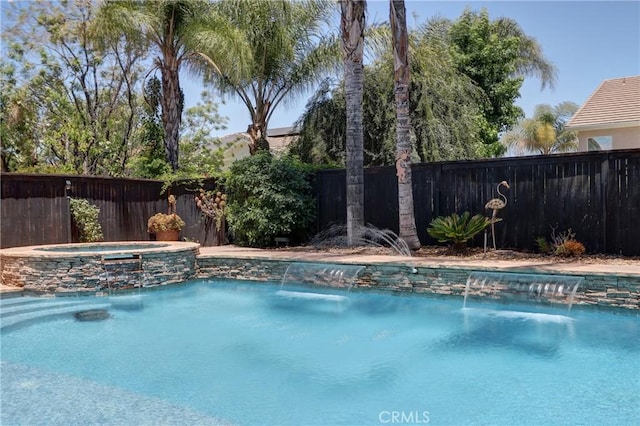 19068 Sunflower Pl, Riverside, CA 92508 - view of swimming pool featuring a pool with connected hot tub