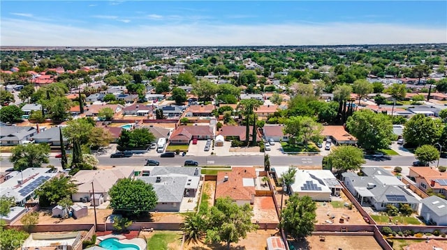 45121 17th St W, Lancaster, CA 93534 - aerial perspective of suburban area with a pool