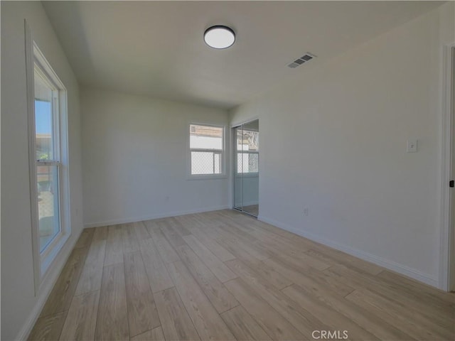 24931 Vine St, San Bernardino, CA 92410 - spare room featuring light wood finished floors and baseboards