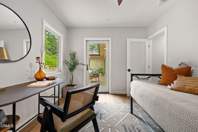 845 Rollin St, South Pasadena, CA 91030 - bedroom featuring light wood-type flooring and access to outside