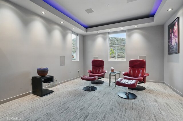 28410 Orange Park Dr, Castaic, CA 91384 - living area with recessed lighting and a tray ceiling
