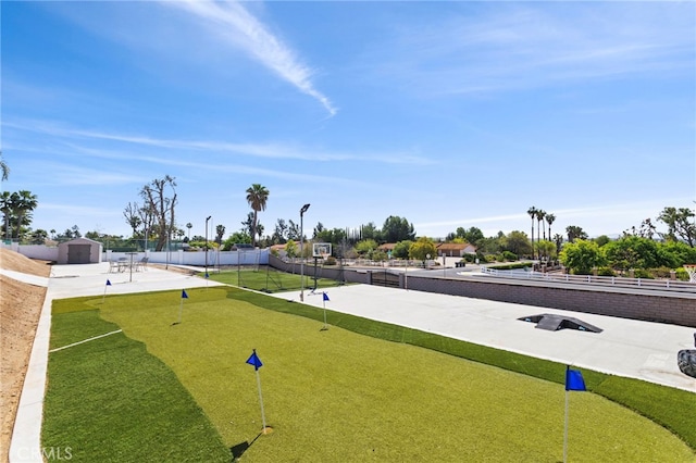 1042 Coronet Dr, Riverside, CA 92506 - view of community with an area to practice putting