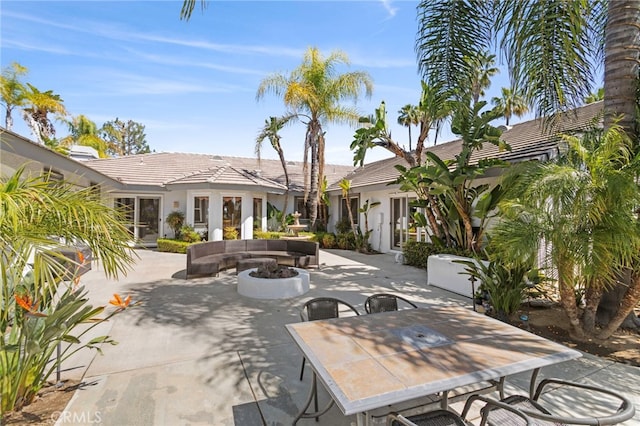 1042 Coronet Dr, Riverside, CA 92506 - view of patio / terrace featuring outdoor lounge area and outdoor dining area