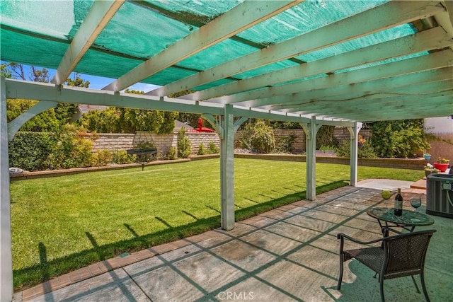 26010 Coronado Ct, Valencia, CA 91355 - fenced backyard featuring a pergola and a patio area