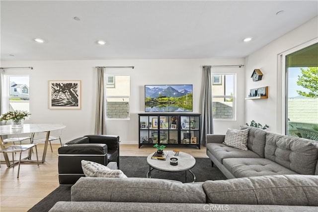 27774 Marquee Dr, Valencia, CA 91381 - living room with healthy amount of natural light, light wood finished floors, and recessed lighting