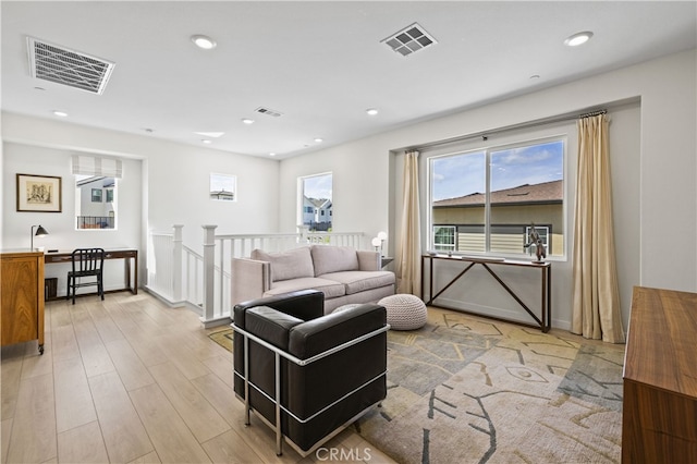 27774 Marquee Dr, Valencia, CA 91381 - living area featuring light wood-type flooring and recessed lighting