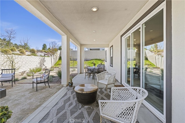 27774 Marquee Dr, Valencia, CA 91381 - view of patio / terrace featuring outdoor dining space