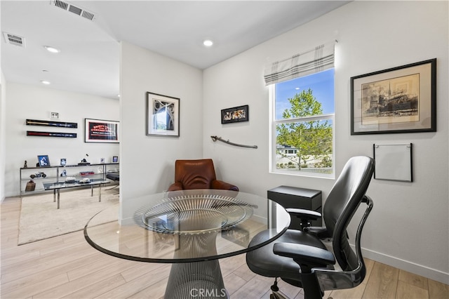 27774 Marquee Dr, Valencia, CA 91381 - dining room featuring light wood-type flooring and recessed lighting