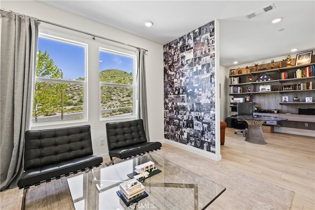 27774 Marquee Dr, Valencia, CA 91381 - workout area with wood finished floors and recessed lighting