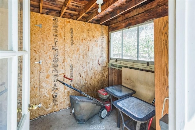 23509 Community St, West Hills, CA 91304 - miscellaneous room with unfinished concrete floors