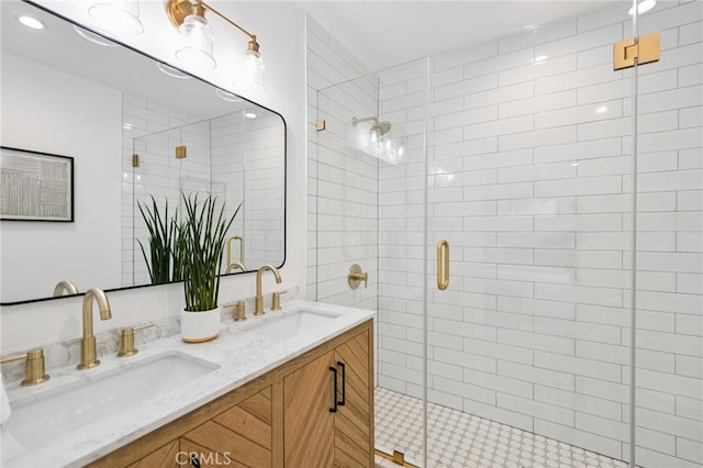 23509 Community St, West Hills, CA 91304 - full bath featuring a shower stall and double vanity