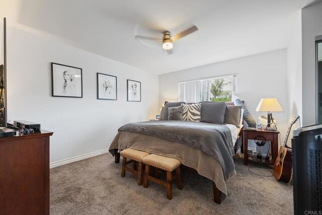 245355 Newcastle Ave, Cardiff By The Sea, CA 92007 - bedroom featuring carpet floors and ceiling fan