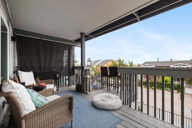 245355 Newcastle Ave, Cardiff By The Sea, CA 92007 - wooden deck featuring outdoor lounge area