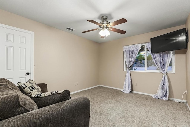 1896 Via Del Torrie, Alpine, CA 91901 - sitting room featuring ceiling fan and carpet flooring