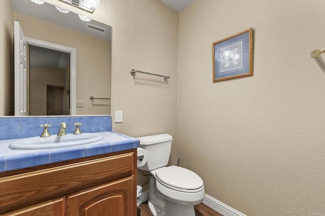 1896 Via Del Torrie, Alpine, CA 91901 - half bathroom with vanity and wood finished floors
