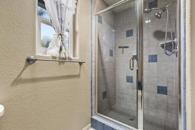 1896 Via Del Torrie, Alpine, CA 91901 - full bath with a textured wall and a stall shower