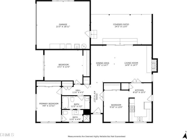406 Santa Ana St, Ojai, CA 93023 - view of home floor plan