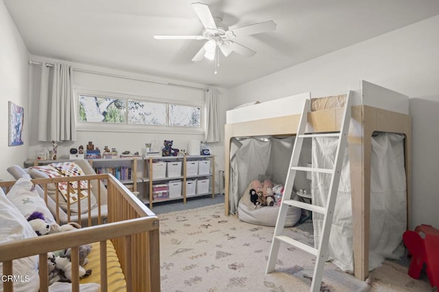406 Santa Ana St, Ojai, CA 93023 - carpeted bedroom with ceiling fan