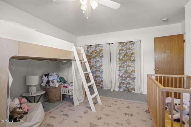 406 Santa Ana St, Ojai, CA 93023 - bedroom featuring carpet floors and ceiling fan